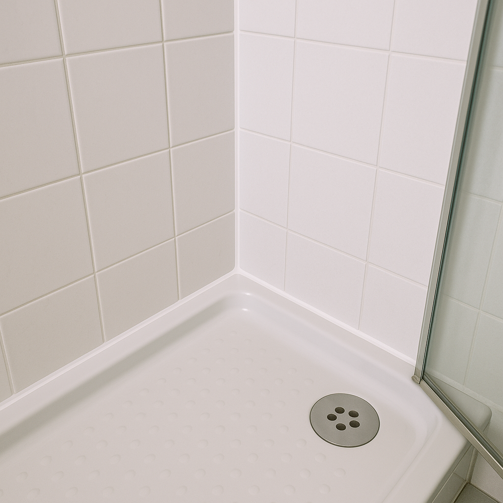 Douche avec joints silicone neufs