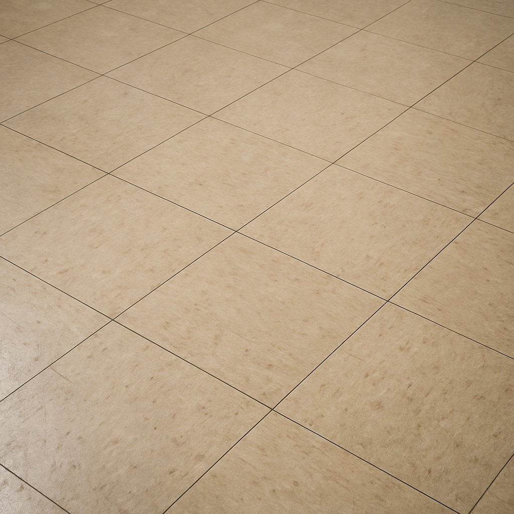 Pose de lino propre dans un couloir